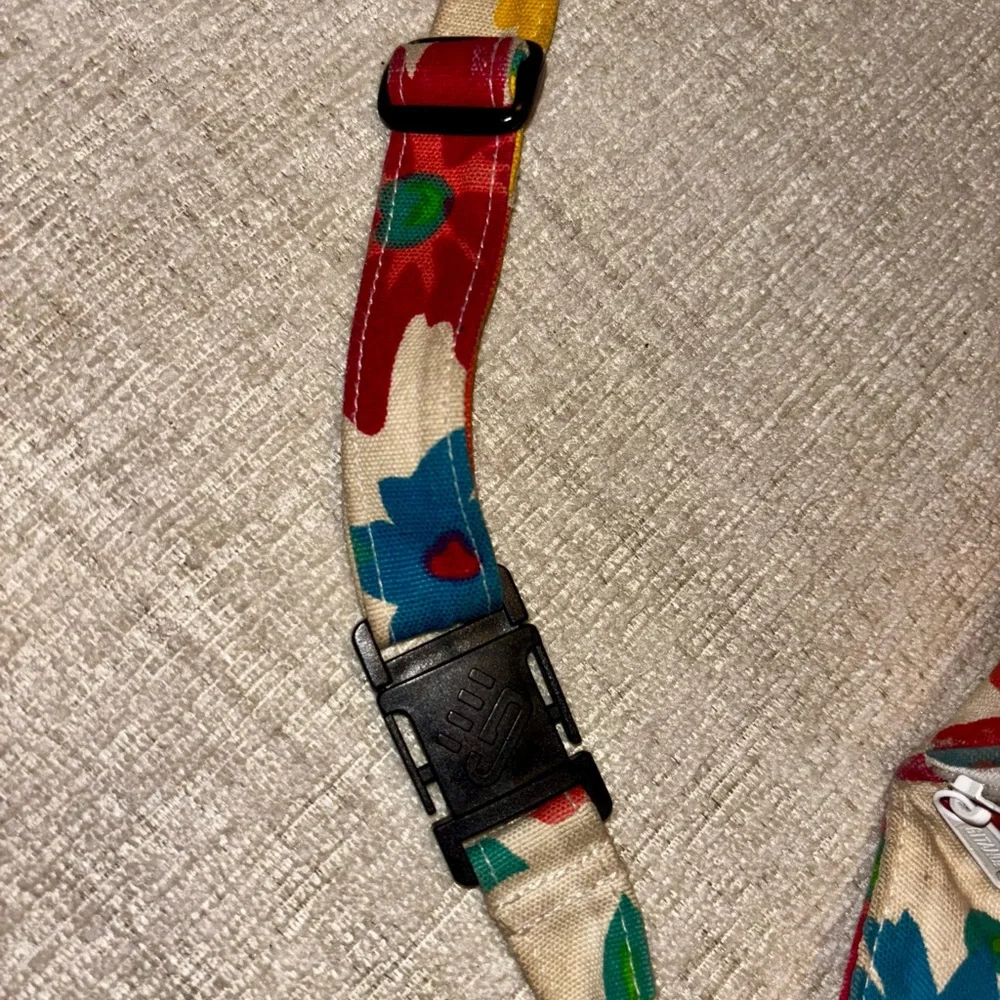 Vintage Gitano 80s Floral Fanny Pack Colorful Hip Bag Retro Festival Belt Bag